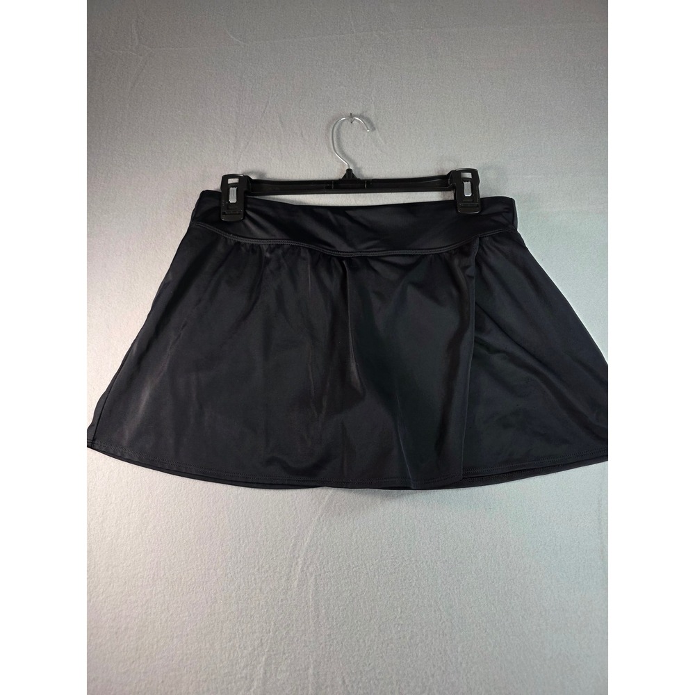 Kim Rogers Womens Black Swim Skirt with Built-in Shorts Size Medium RN31104
